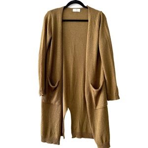 Olive Light weight long cardigan Size S